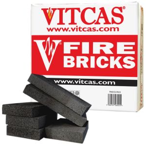 VITCAS mustad šamotttellised ahjudele ja kaminatele, 6 tk