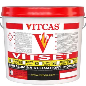 Vitset 45 – kasutusvalmis tulekindel mört 1700 °C